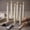 Ivory, variant on WYZworks 10" Flameless LED Taper Candles – Full Twisted Spiral – Brown, Set of 6 – Remote, 2/4/6/8-Hr Timer (24-hr Memory), Bottom On/Off Button, Dimmable, Battery Operated, Flicker/Steady