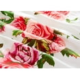 thumbnail image 6 of DaDa Bedding Romantic Roses Floral Duvet Cover Set - Lovely Spring Garden Pink w/Pillow Cases - Bright Vibrant Colorful Blooming Flowers - Very Soft Comforter Cover w/Corner Ties - Twin - 2-Pieces, 6 of 9