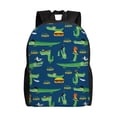 thumbnail image 1 of Fotbe Little Pirate Crocodile Mochila de Viaje para Laptop, Mochila Ejecutiva Delgada y Resistente 15.6", 1 of 8