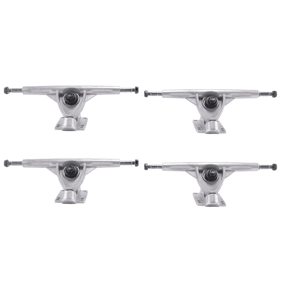2X 7Inch LongBoard Trucks Skateboard Truck for Flat-Plate Bridge Aluminum Universal Longboard Skate Board Bracket,Silver