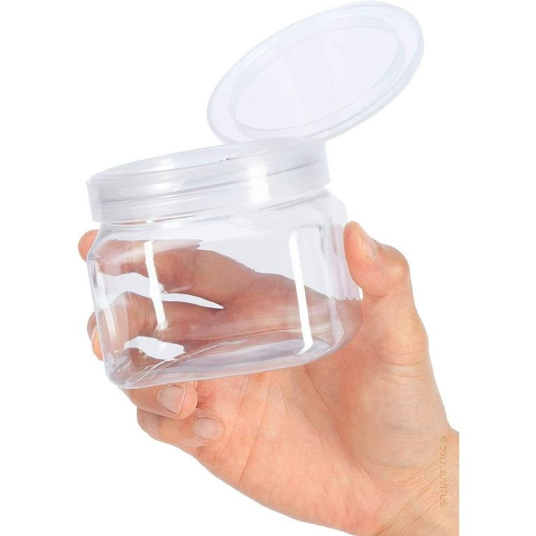  16 oz Natural Plastic Jars