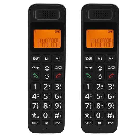 Teléfono Inalámbrico De La Casa, Pantalla LCD Retroiluminada De 1.6 ", Teléfono De Casa Inalámbrico DECT 6.0 Con 2 Maneras, Bloqueo De Llamadas, Locutor De Identificación