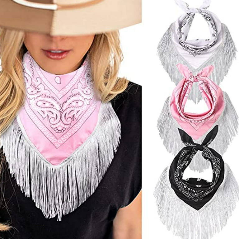 cowgirl bandana around neck