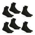 thumbnail image 4 of Fruit of the Loom Men's All Day Comfort Ankle Socks, Sizes 6-12, Black (6-Pack), 4 of 7