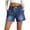 Blue, variant on Women'S Baggy Barrel Jean Sweatpants Patchwork Shorts Drawstring Cropped Mid Waisted Denim Shorts with Pockets Casual Trendy 2026 Light Blue S
