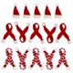 thumbnail image 2 of Christmas Ornament Mini Santa Hat Scarf Set 15Pcs for Bottle Decor, 2 of 5