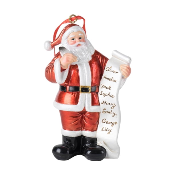 Estatua navideña de Papá Noel, colección de figuras, adorno de regalo, escultura de resina para centros de mesa, estantería de inauguración de la casa