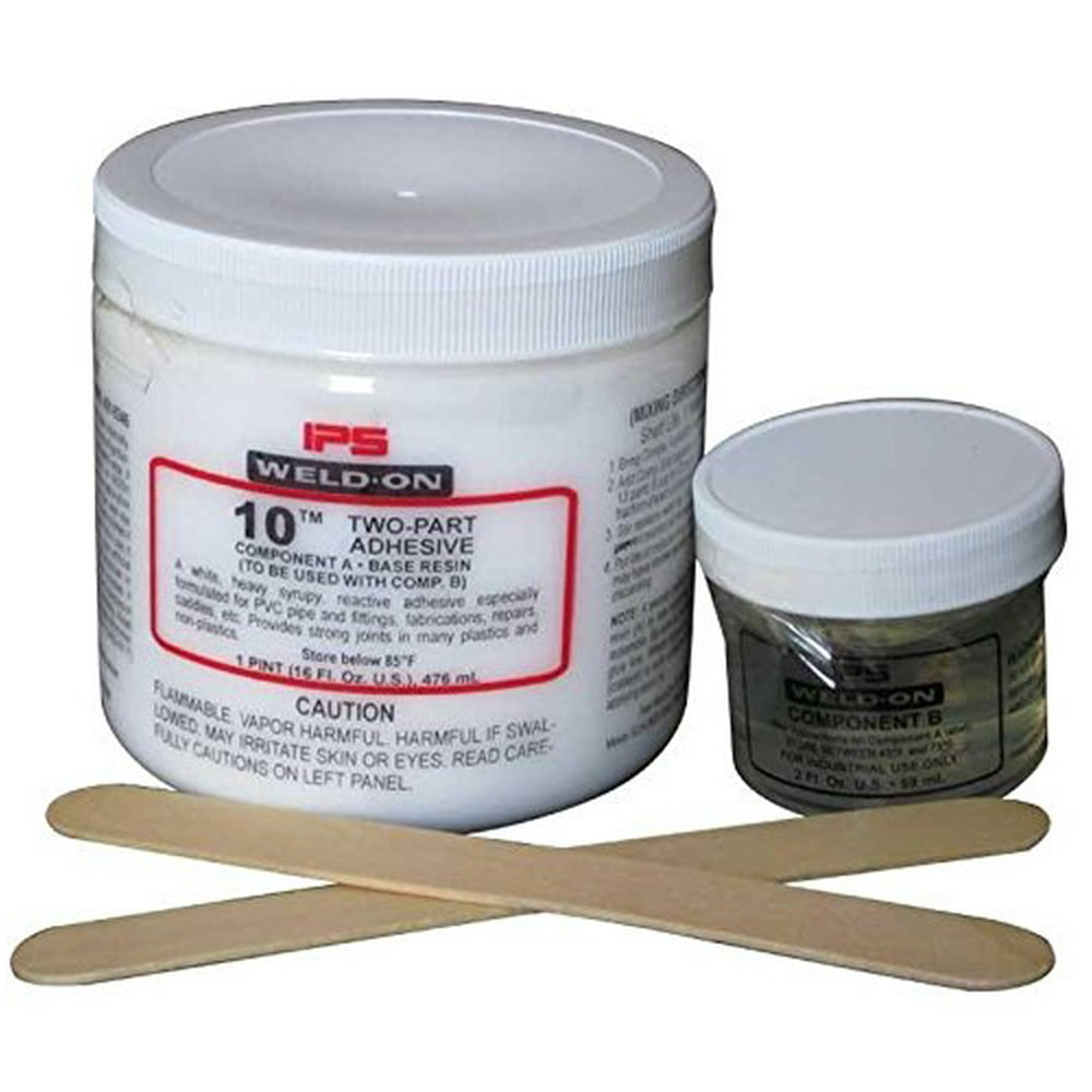 WeldOn 10 High Strength Structual 2Part Adhesive for Plastics ABS, PVC