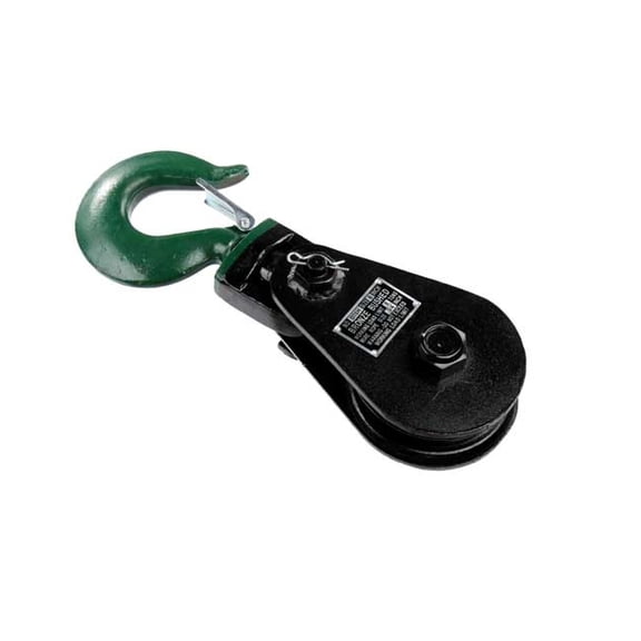 US Cargo Control 4180 Snatch Block with Hook (3/4 Inch Wire x 6 Inch Sheave)
