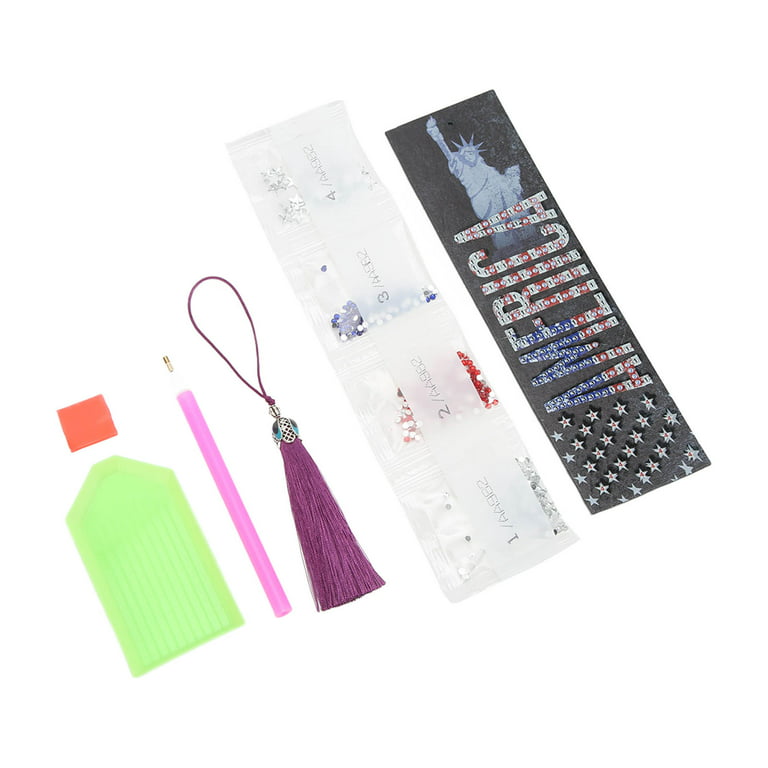 Art Bookmarks, Clear Page Bookmark Making Kit Waterproof DIY Handcrafted  With Tassel For Holiday Gifts For DIY 