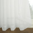 thumbnail image 5 of No. 918 Emily Extra-Wide Sheer Voile Sliding Door Patio Curtain Panel, 100"x84", White, 5 of 6