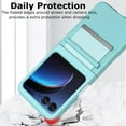 thumbnail image 4 of for Motorola Razr+ 2023 Case with Hinge Protection, Slim PC Back Cover Scratch-Resistant Fashion Women Girls Phone Case for Motorola Razr Plus 2023 - Green, 4 of 6