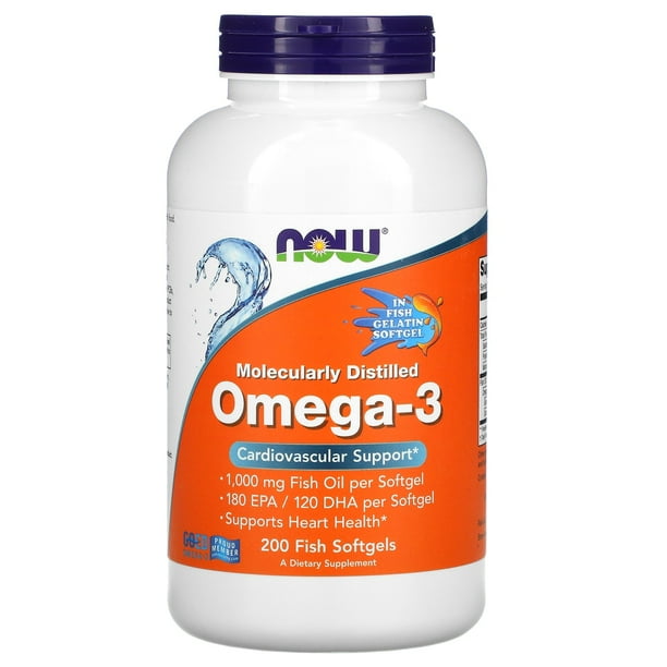 NOW Foods Omega3 180 EPA/120 DHA 200 Softgels