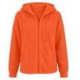 thumbnail image 7 of NinXxx Women's Casual Zip Up Hoodie with Pockets Lightweight Soft Daily Orange XL, 7 of 7