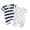 White, variant on Xudanell Newborn 4th Of July Outfit Baby Boy Girl Romper USA Stars Bodysuit Fourth Of July Memorial Cute Summer Clothes (0-1 Months, White)