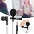 thumbnail image 3 of Microphone Lavalier à Collier Clip-on Faible Bruit Adapté pour Chanter, Musique, Diffusion en Direct, Enregistrement et Interview, 3 of 8