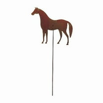 Village Wrought Iron RGS-68 Horse - Rusted Garden Stake