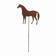 Village Wrought Iron RGS-68 Horse - Rusted Garden Stake