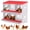 red-without bracket, variant on Chicken Nesting Box, 8 Compartment Metal Laying Box, Chicken Nesting Box with Roll Out Egg Collection and Vented Holes, Galvanized Steel Rustproof Design for Poultry Coops, Green