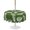 Green, Dark Green, Sage, variant on Outdoor Tablecloth with Umbrella Hole for Patio/Picnic/Party/Camping, Ginkgo Leaf Waterproof Table Cloth Rectangle Table Cover Washable, Botanical Plants Dark Green Leaves Cream (60"x 120")