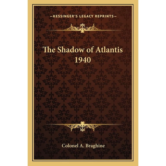 The Shadow of Atlantis 1940, (Paperback)
