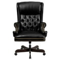thumbnail image 5 of Flash Furniture Ainslie High Back Traditional Tufted Black LeatherSoft Executive Ergonomic Office Chair with Oversized Headrest & Nail Trim Arms, 5 of 6
