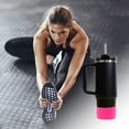 thumbnail image 4 of Unique Bargains 1 Pc Durable Solid Color Water Bottle Boot Rose Red Silicone, 4 of 5