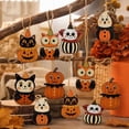 thumbnail image 7 of Tepsmf Halloween Wooden Ornament Set 12 Pcs Vintage Hanging Cutouts with 6.6FT Rope for Garland Tree Decor, 7 of 7