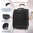 thumbnail image 2 of Travelpro Maxlite 5 Softside Lightweight Expandable Upright Luggage, Black, Carry-On 20-Inch, 2 of 5