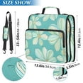 thumbnail image 3 of 3 Ring Zipper Binder with Shoulder Strap Waterproof Trapper Keeper 2 Inch D-Ring 500 Sheets Capacity Watercolor Daisy Flowers, 3 of 7