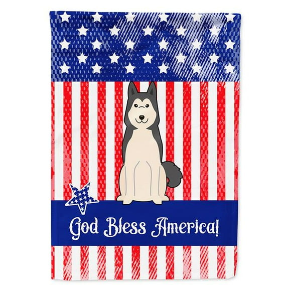 Carolines Treasures BB3020GF Patriotic USA West Siberian Laika Spitz Garden Size Flag
