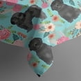 thumbnail image 5 of Bichon Dog Blue Florals Square Tablecloth,Waterproof Square Table Cover,Wipeable Spillproof Washable Table Cover for Home Kitchen Party Decor 60"x60"(152x152cm), 5 of 6
