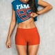 thumbnail image 3 of Fotbe Orange Shorts Sin Costuras – Shorts Deportivos de Cintura Alta para Mujer, Elásticos para Gimnasio, Yoga, Running o Ciclismo-Medium, 3 of 8