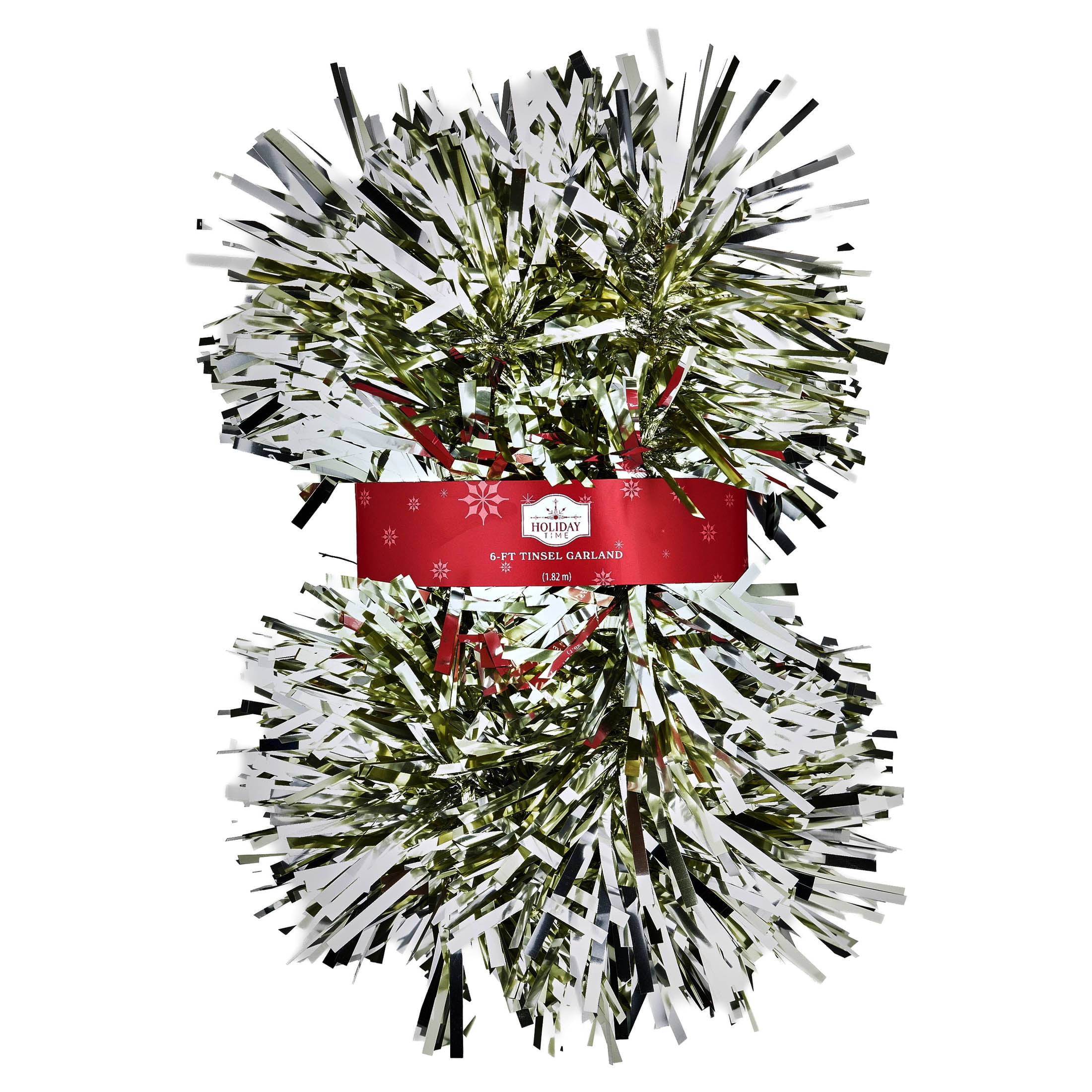 Chunky Tinsel Christmas Garland, Gold, 6', by Holiday Time