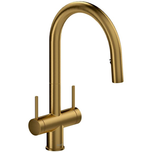 Riobel Az801 Azure 1.5 GPM Single Hole Pull Down Kitchen Faucet - Gold