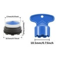 thumbnail image 5 of Adaptador de aireador de grifo de caché de repuesto, función potente, multiusos, herramienta de extracción de llave, resistente a la corrosión y al olor, amplia aplicación para grifos de agua de baño, 5 of 5