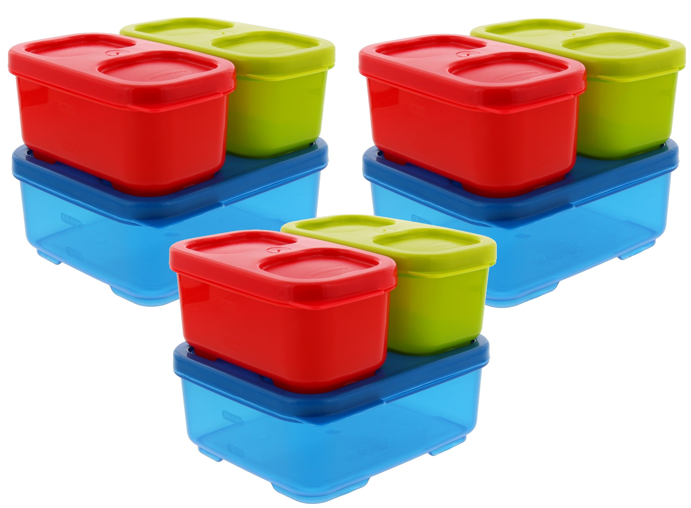 Rubbermaid Lunchblox Kids Lunch Box Container Set Snap & Stack