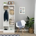 thumbnail image 2 of Prepac Narrow Entryway Organizer in White (Set of 2), 2 of 12