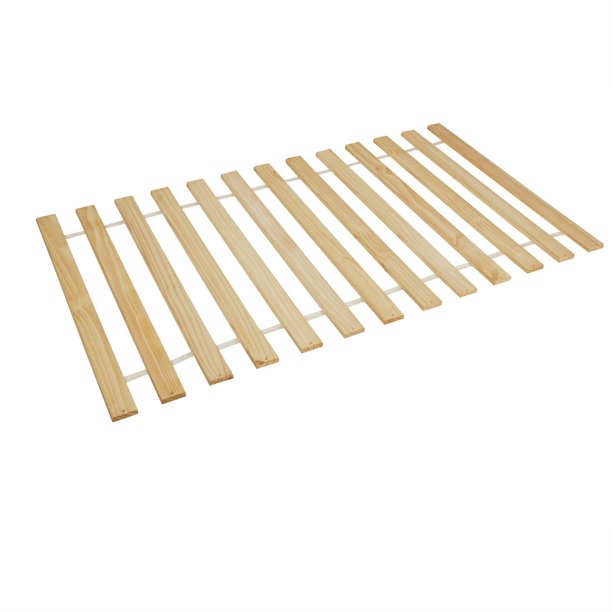 Benzara Queen Size Wooden Bunkie Board with 14 Slats and Drilled Holes