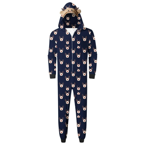 Sokhug Christmas Pajamas for Family Matching Cute Long Sleeve Couples Soft Sleepwear One Piece Funny Christmas Pjs Sets