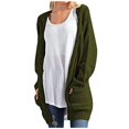 thumbnail image 2 of Idoravan Cardigans for Women Clearance Spring Fashion Women Long Sleeve Knit winter Cardigan Sweater Solid Color Coat, 2 of 6