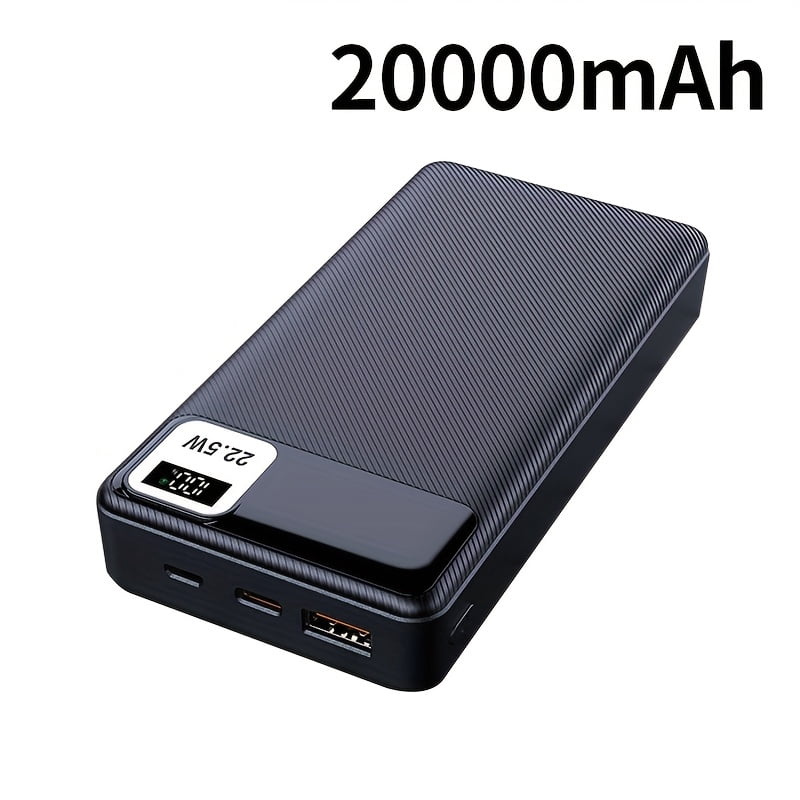 10000mAh/20000mAh Portable Mobile Power Supply | General Mobile Phone Battery Pack with 22W Fast Charger, LED Power Display, USB/Type-C/ Interfaces, Suitable for iPhone/Android Devices