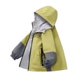 thumbnail image 4 of DJDLJWCJ Boys Windbreaker Jacket (3-15) Waterproof Hooded Reversible Jacket Spring/Fall Zip Up Outerwear for Kids Green Size 3T, 4 of 6