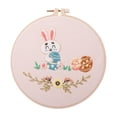 thumbnail image 3 of yuksok Rabbit Embroidery Starter Embroidery Hoop Easter DIY Sewing for Adults Cross H, 3 of 9