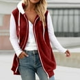 thumbnail image 2 of Gaexia Vest for Women Lightweight,Winter Hooded Vest Soft Cozy Pullover Outerwear for Everyday Casual Wear and Fall Season, 2 of 5