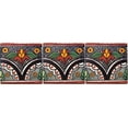 thumbnail image 2 of 2x2 Black Arc Talavera Mexican Tile, Set of 36 pcs, 2 of 3