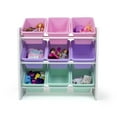 Humble Crew 9 Bin Toy Storage Organizer with Chalkboard Side Panel