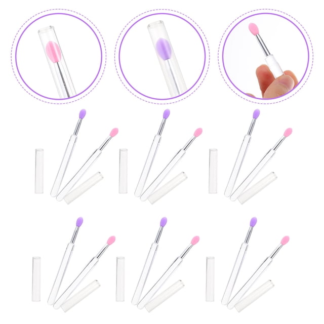 FOMIYES 6Ud Brochas De Silicona Para Y Sombras Multicolor Para Maquillaje Diario