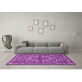 thumbnail image 3 of Ahgly Company Indoor Square Persian Purple Traditional Area Rugs, 6' Square, 3 of 4