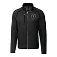 thumbnail image 2 of Men's-Cutter & Buck  Heather Charcoal Inter Miami CF Mainsail Sweater-Knit Full Zip Jacket, 2 of 3
